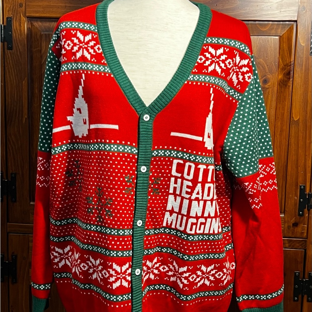 Elf Red and Green Men's Sweater